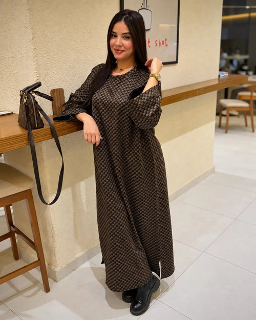 Robe MIRA en Tissu Montoné Ahlam.collection