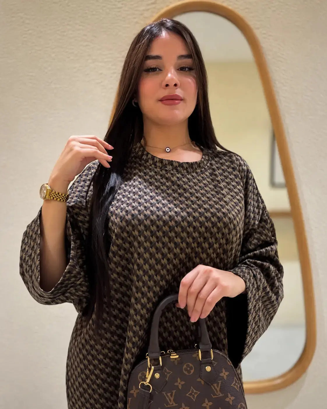Robe MIRA en Tissu Montoné Ahlam.collection