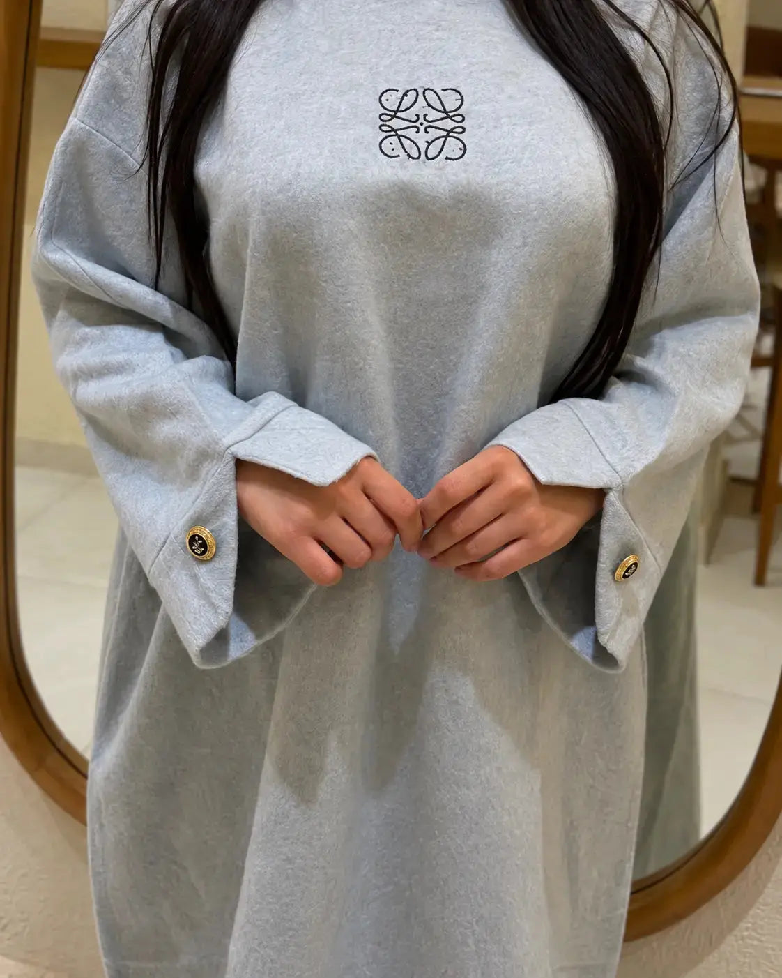 Robe Lina en Tissu Montoné Ahlam.collection
