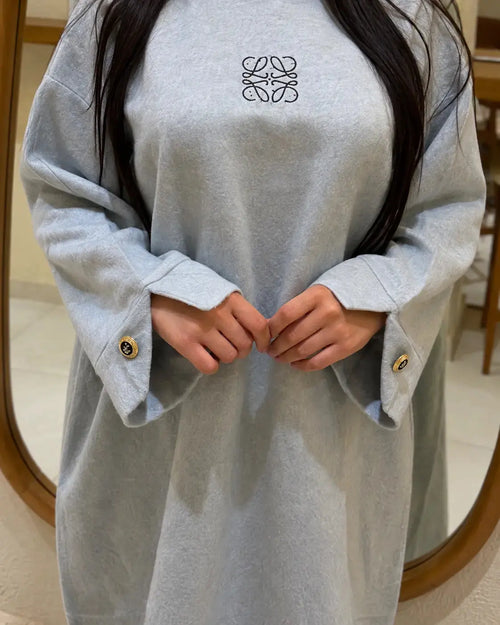 Robe Lina en Tissu Montoné Ahlam.collection
