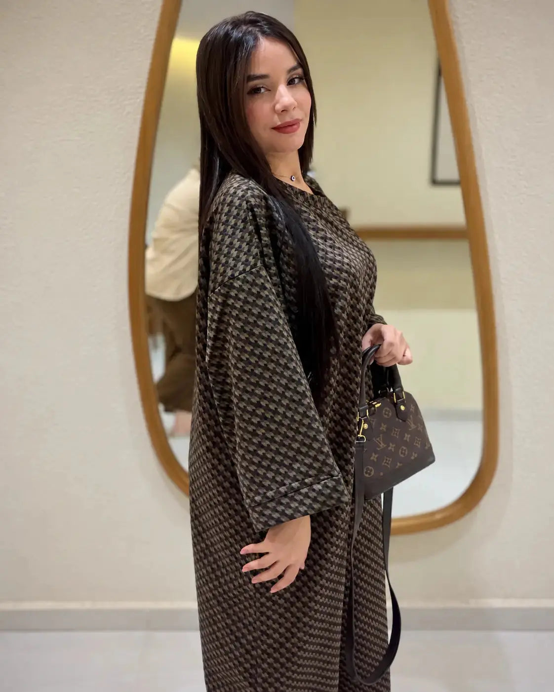 Robe MIRA en Tissu Montoné Ahlam.collection