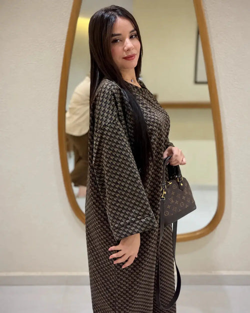 Robe MIRA en Tissu Montoné Ahlam.collection